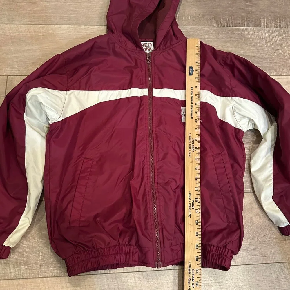 RED OAK SPORTS WEAR YOUTH RED MISSISSIPPI BULLDOGS HOODED JACKET XL
